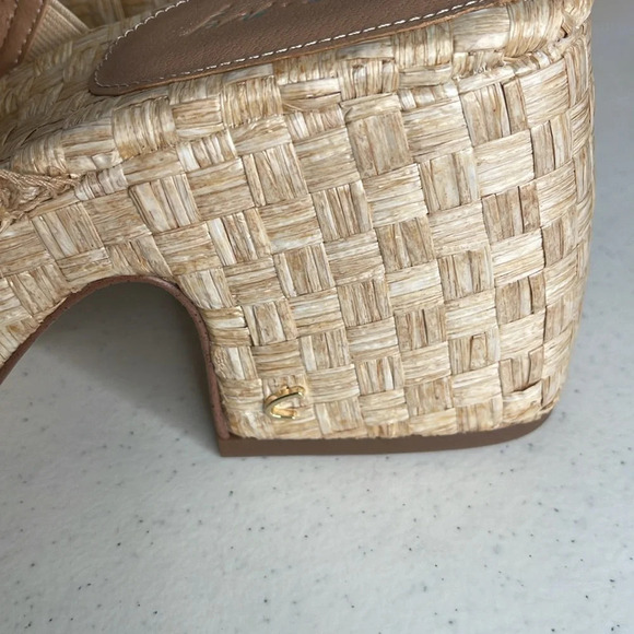 Circus NY By Sam Edelman Ilyse Platform Sandal in Bleached Beechwood, Sz 9.5 - Picture 8 of 11